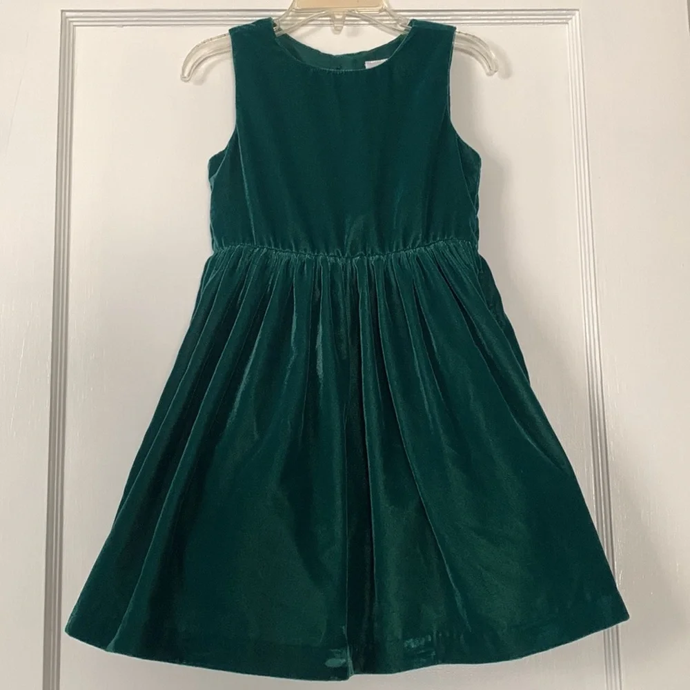 Gymboree Velvety Green Tank Dress 3T